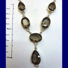 necklace.. smokey quartz-